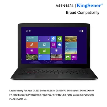 Kingsener A41N1424 Baterie Laptop pentru Asus GL552 GL552VW GL552J GL552JX ZX50JX ZX50 ZX50V ZX50J ZX50JX ZX50VW X55LM2 48WH