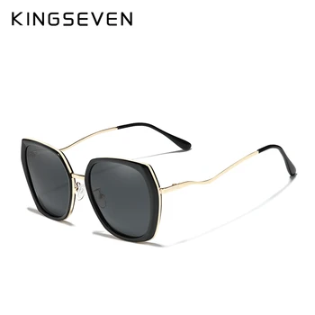 KINGSEVEN de Lux ochelari de Soare de Brand de Moda pentru Femei Negru Retro Ochelari de Soare pentru Femei Vintage Lady Vara ochelari de Soare Stil Feminin
