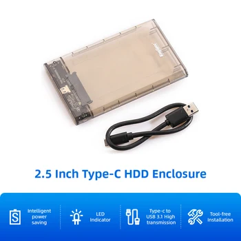 KingSpec HDD Caz De 2,5 Inch SATA la USB adaptor de HDD Hard Disk Enclosure Extern pentru hdd Enclosure 2.5 HDD Cutie SATA SSD CAZUL USB 3.1