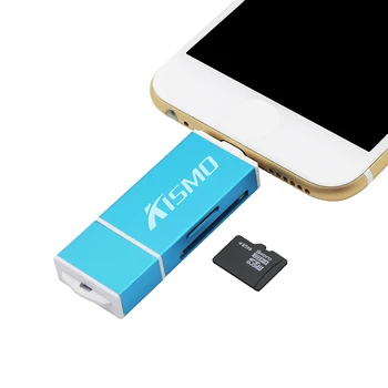 Kismo Micro SD TF Card OTG USB Cititor de Card de Memorie Adaptor pentru iPhone X 8 7 6 Plus 5S iPad Air A3 A5 A7 2016 S6 S7 Edge Android