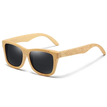 Kithdia Lemn Real ochelari de Soare Polarizat ochelari de Soare din Lemn UV400 ochelari de Soare ochelari de Soare din Lemn de Bambus Marca Cu DropShipping
