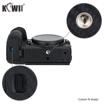 KIWIFOTOS Anti-Scratch Camera Capac Corp din Fibra de Carbon Filmul Kit Pentru Nikon Z6 Z7 3M Autocolant Cu piese de Schimb aparate foto cu Film de Protecție