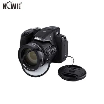 KiwiFotos Capac Obiectiv cu Portarul Inel Adaptor Filtru UV 62mm 4-în-1 Kit pentru Nikon Coolpix B700 P600 P610 P610S Camere