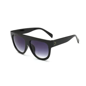 KJDSREN Brand 2020 ochelari de Soare Femei Gradient Lens Negru Leopard Flat Top Supradimensionat Umbra Scut Doamnelor ochelari de Soare Umbra Oculos