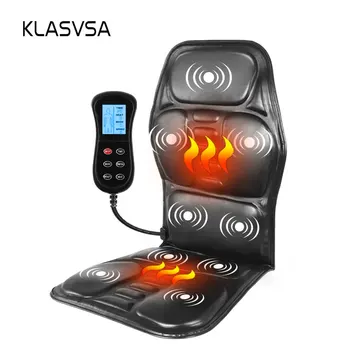 KLASVSA Electric Portabil Încălzire Vibratoare Masaj Scaun În Pernă Masina Biroul de Acasă Lombare Gât Saltea Ameliorarea Durerii
