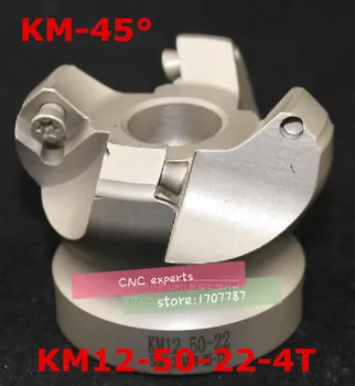 KM12 50-22-4T de 45 de Grade Umăr Fata frezare CNC freze,freze instrumente,carbură de a Introduce SEHT1204