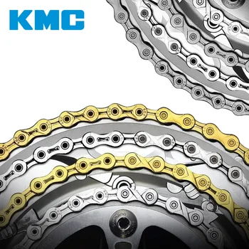 KMC Lanț de 9/10/11/12 Viteză Lanț de Bicicletă 116 Link-uri X12 X11 X9 X10 X10sl X11SL Argintiu Lumina Aurie MTB Sosea Lanț de Bicicletă