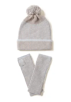 KMS mai Recente Design Nou cașmir tricotate pălărie și mănuși Două bucăți pentru Femei