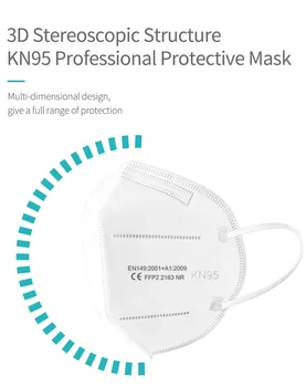 KN95 Masca de Fata mascarillas ffp2reutilizable 5 Strat De 95% Filtru de Siguranță Anti Praf Reutilizabil Protecție CE Măști Rapid de Transport maritim