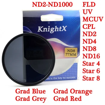 KnightX Steaua camera filtru UV CPL Obiectiv Kit dslr accesorii pentru Nikon Canon EOS Sony 49mm 52mm 55mm 58mm 62mm 67mm 72mm 77mm