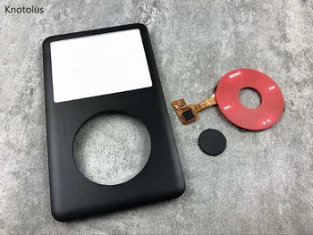 Knotolus frontal negru carcasa capac caz U2 roșu faceți clic pe roata negru buton central pentru iPod 6 7 gen clasic 80gb, 120gb 160gb