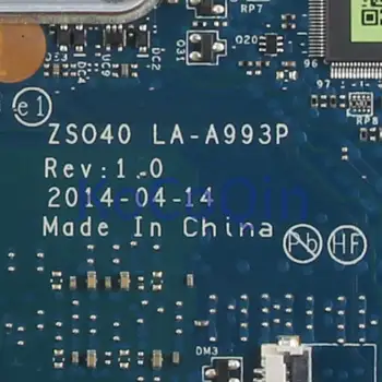 KoCoQin placa de baza Pentru Laptop HP 14-R 240 G3 Core SR1EN I3-4030U Placa de baza 779956-001 779956-501 ZS040 LA-A993P testat