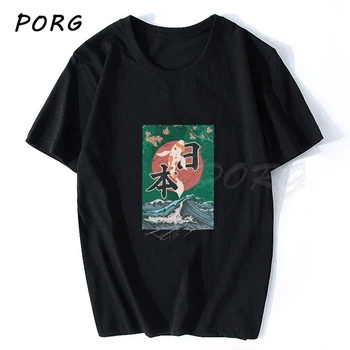 Koi de Pește Enso Topuri Funny T-shirt Graphic Teuri Harajuku Barbati Tricou Gotic Maneca Scurta Tricou Prietenul Cadou Haine Supradimensionate
