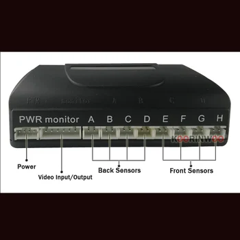 Koorinwoo de 360 de Grade în Mișcare Linia Parktronic Monitor Auto Parcare 8 Senzori Fata aparat de fotografiat din Spate vedere aparat de Fotografiat pentru Detectorul de Parcare