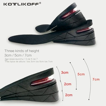 KOTLIKOFF 3-7cm Înălțime Crește Branț Pernă de Înălțime de Ridicare Reglabil Taie Pantofi cu Toc Introduce mai Înalt Suport Absorbant Picior Pad