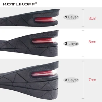 KOTLIKOFF 3-7cm Înălțime Crește Branț Pernă de Înălțime de Ridicare Reglabil Taie Pantofi cu Toc Introduce mai Înalt Suport Absorbant Picior Pad
