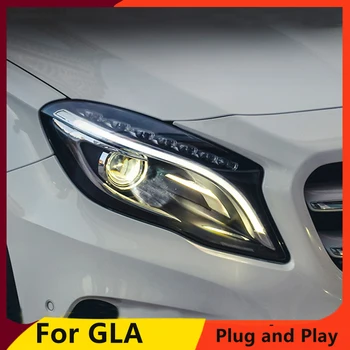 KOWELL Mașină de Styling Pentru Benz GLA-2016 Faruri LED pentru GLA Lampa de Cap cu LED Daytime Running Light LED DRL Bi-Xenon D1S HID