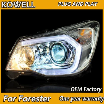 KOWELL Mașină de Styling pentru Forester Faruri 2013-2016 Design Original cu LED Faruri LED DRL Bi Xenon Lentile High Low Beam Parcare