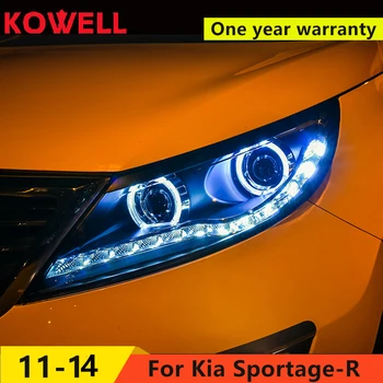 KOWELL Mașină de Styling Pentru Sportage R Faruri 2011-pentru Sportage LED Faruri LED Bi Xenon Lentile High Low Beam Parcare