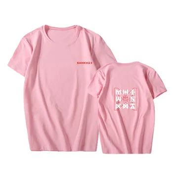 KPOP Moda coreeană Monsta X Nou Album CODUL Nebunia Bumbac Tricou K-POP-Tricouri T-shirt PT642