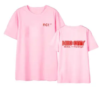 Kpop nct 127 seul concert același imprimare o de gât tricou maneca scurta stil de vara unisex 4 culori k-pop pierde t-shirt