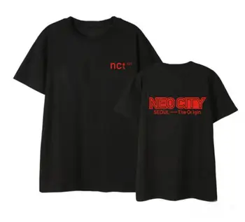 Kpop Nct 127 Seul Concert Același Imprimare O de Gât Tricou Maneca Scurta Stil de Vara Unisex 4 Culori K-pop Pierde T-shirt