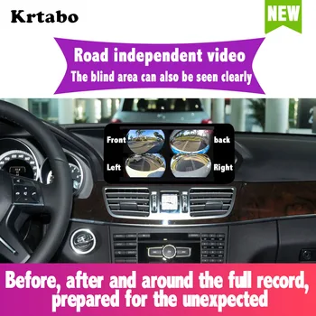Krtabo Android 10 player Multimedia, Wifi Navigare 360 Camera Pentru Benz E Class W207 W212 2013 NTG4.0 4.5