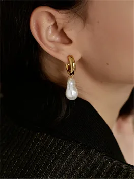 Kshmir Design retro stil Baroc pearl inel cercei picătură de sex feminin cercei temperament joker elegant feminin cercei 2020