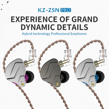 KZ ZSN PRO 1BA+1DD Hibrid În Ureche Căști HIFI DJ Monito Funcționare Sport Căști Intraauriculare KZ ZS10 PRO AS10 KZ ZSX KZ ZSN PRO AS06