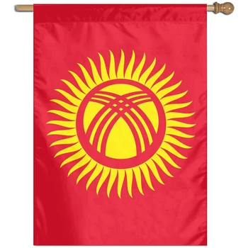 Kârgâzstan Pavilion 3x5 Metri de Promovare Ieftine Tipărite Țară Naționale Vânzare Fierbinte Poliester