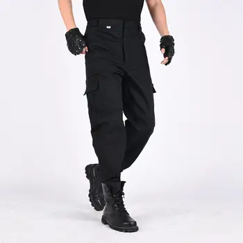 L-4XL Barbati Culoare Solidă Multiple Buzunare de Formare de Lungă, Pantaloni de Marfă Drumeții Direct Pantaloni Barbati Casual Pantaloni Streetwear