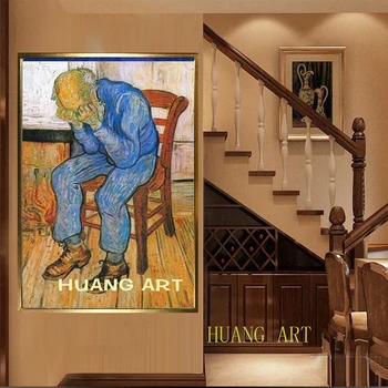 La Eternitate Poarta (Întristați Bătrân) Vincent Van Gogh - Pictură în Ulei Reproducerea pe Canvas Wall Art, Gata să Stea