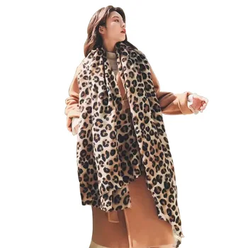 La Modă Leopard De Imprimare Eșarfă Șal De Cașmir De Vânzare La Cald Eșarfă Pentru Femei Clasic Tipărite Poncho Folie De Iarnă Moale Eșarfă Cald
