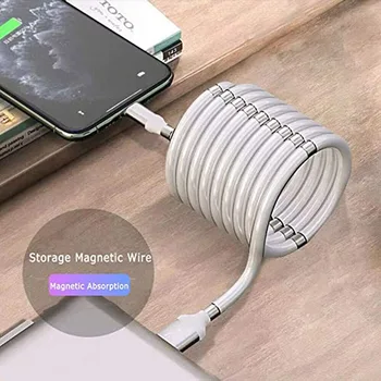 La modă Rapidă Cablu de Încărcare Magnetic Organizat Cablu de Încărcare USB-Iluminare Tip Micro-C cu Lichidare Noua Tehnologie