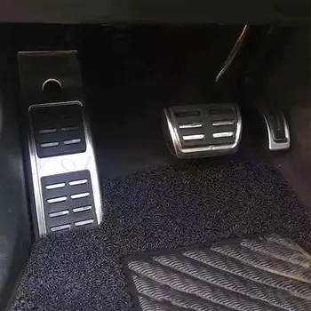 LA Pad Picior de Odihnă Gaz Accelerator de Combustibil Pedalei de Frână Mat Capac Ornamental se Potrivesc Pentru Audi A4 B9 A5 2018 2019 2020 2021 Accesorii