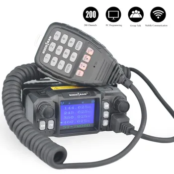 LA RU ST-7900D 25W Quad Band Mobile Radio Walkie Talkie 136-174/220-260/350-390/400-480MHZ 4 Benzi FM Transceiver Mini Radio Auto