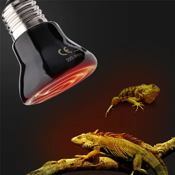 LAIDEYI vânzare Fierbinte Negru Ceramice Infraroșu Emițător de Căldură Lampă Bec LED lumina Pentru Reptile animale de Companie Brooder 25W/50W/75W/100W