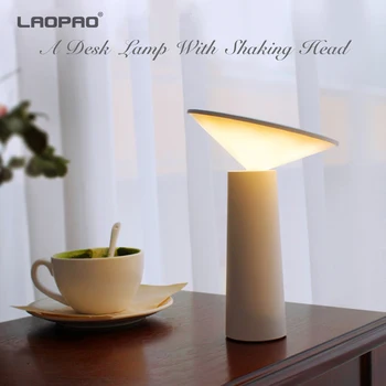 Lampa de Birou LED Cu cap de agitare stil ochi de lumină proteja pentru decorare dormitor citit cadou Flexibil Lampă de Masă Lumină de Noapte LAOPAO