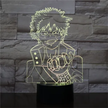 Lamparas Eroul Meu mediul Academic Anime 3D LED Lumini de Noapte Bakugou Katsuki Acțiune Figura Copii Jucarii Creative de Iluminare Lampa de Masa Decor