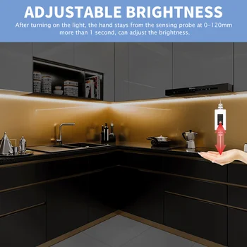 Lampă cu Led-uri De 0,5 M 1M 2M 3M 4M 5M Led Hand Matura Senzor de Lumină de Bandă USB Impermeabil Flexibil Led Strip Dormitor Bucătărie de Iluminat