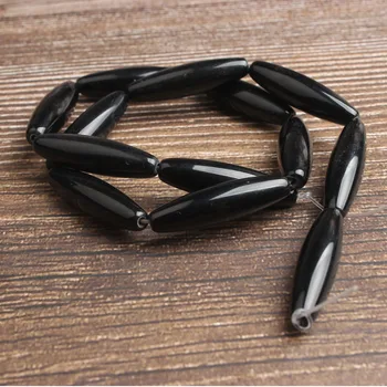 Lan Li moda Bijuterii naturale onix negru piatra margele DIY femeie brățară colier ureche stud și accesorii