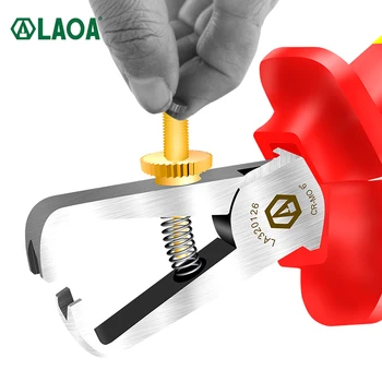 LAOA 6 Inch VDE Sârmă Stripteuză 1000V Izola Cablu Dezizolat Clește cu GS Anti-Flacără Rezistență la Temperaturi Ridicate