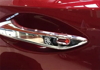 Lapetus Auto Styling Ușă Afară Clanța se Ocupe de Decorarea Acoperi Trim 4 Pc-uri se Potrivesc Pentru LEXUS NX NX200 NX300H 2016 2017 ABS