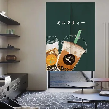 Lapte De Magazin De Ceai Pânză Ușa Perdea Decorative Perdea Stil Japonez Umbra Cortinei De Bucătărie Partiție Cortina