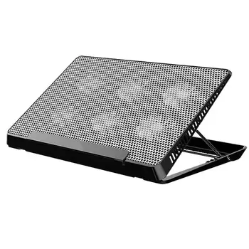 Laptop de Gaming Cooler USB Notebook Bază Suport Reglabil Viteza A 6-Ventilator de Răcire Pad din Aluminiu Laptop Cooler Pad Stand