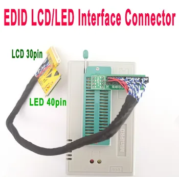 Laptop EDID LED40pin LCD 30pin cip datele citite scrie prin cablu conector linie TL866II PIUS Programator tl866ii plus programator