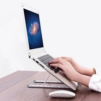 Laptop portabil Stand Pliabil Bază Notebook Holder pentru Pro Air Imac Aluminiu Calculator PC de Răcire Suport