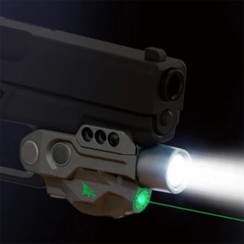 Laserspeed Lumen Mare Constanta/Strobe Fleshlight cu Laser Verde Vedere pentru Glock 17 18 19 1911 Picatinny Pistol Armă de Lumină