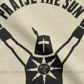 Laudă Soarele Dark Souls Tricou Barbati Din Bumbac 2019 Moda T-Shirt Echipajul Gât Bloodborne Joc Teuri Haine Cu Maneci Scurte Adult