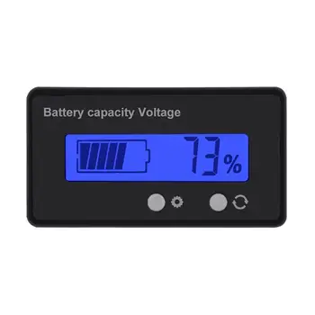 LCD Capacitate Baterie Monitor Ecartament de un Metru Plumb Acid Baterie Indicator luminos de Stare Albastru Spate Baterie cu Litiu de Capacitate Tester